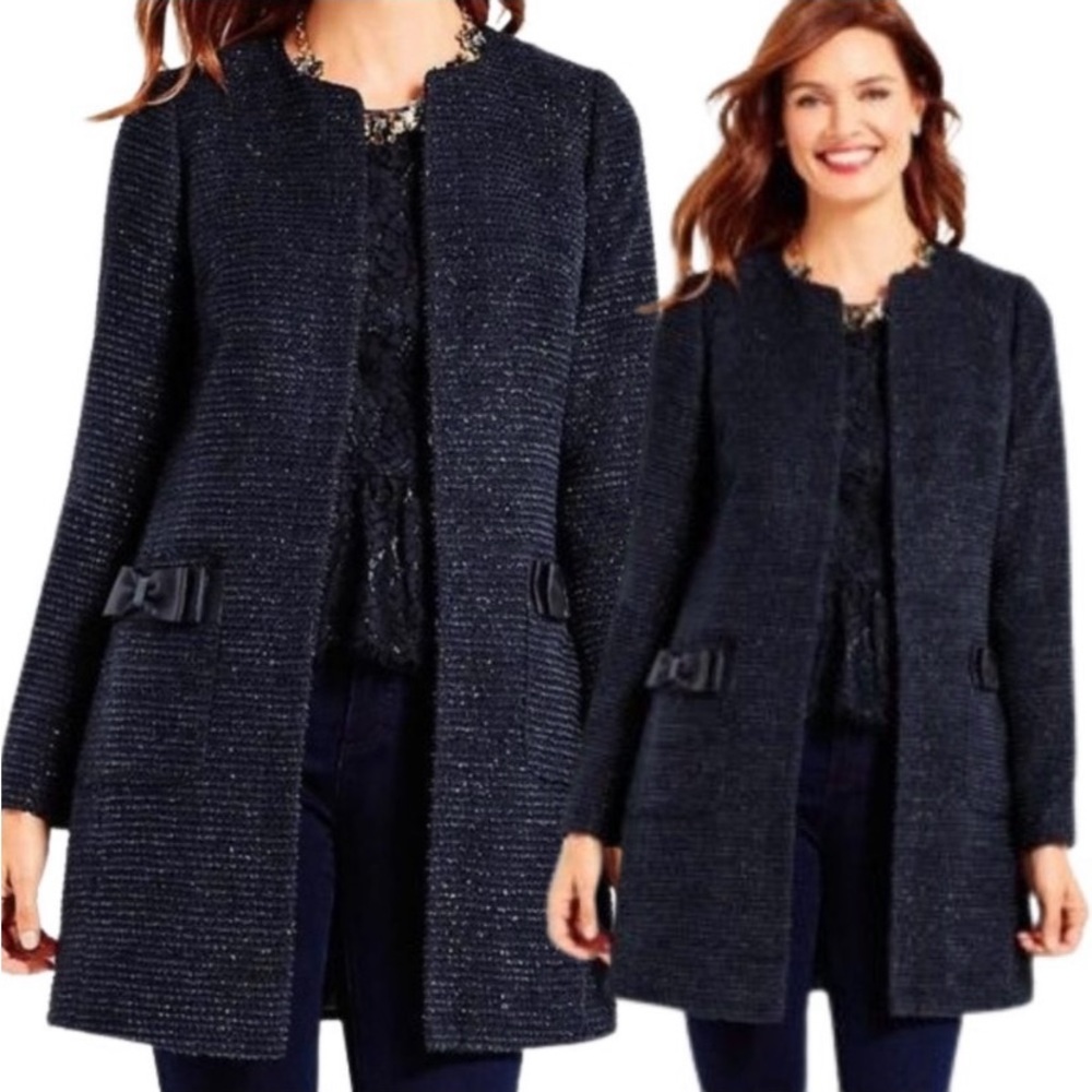 RSVP by Talbots Lurex MetallicTweed Jacket NWT 2